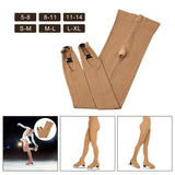 Maxbell Figure Skating Boot Tights Leggings Thickening Ice Skating Pantyhose 5 to 8