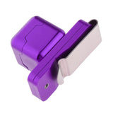 Maxbell Billiard Pool Chalk Holder with Belt Clip Metal Precision Tool Purple