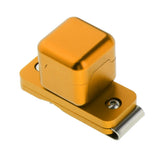 Maxbell Billiard Pool Chalk Holder with Belt Clip Metal Precision Tool Yellow