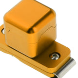 Maxbell Billiard Pool Chalk Holder with Belt Clip Metal Precision Tool Yellow