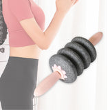 Maxbell Roller Wheel Exercise Wheel Abdomen Stretching Trainer Home Equipment pink
