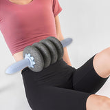 Maxbell Roller Wheel Exercise Wheel Abdomen Stretching Trainer Home Equipment blue