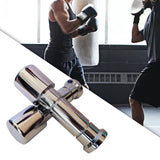 Maxbell Metal Boxing Hand Weights Trainer Muscle Nonslip Grip Cardio Kickboxing Argent 1.6kg