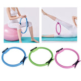 Maxbell Pilate Circle Ring with Dual Handles Women Men Muscle Building Fitness Gym Blue