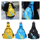 Maxbell Durable Tennis Racquet Bag with Detachable Shoulder Strap for Travel Unisex Yellow