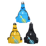 Maxbell Durable Tennis Racquet Bag with Detachable Shoulder Strap for Travel Unisex Yellow