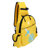 Maxbell Durable Tennis Racquet Bag with Detachable Shoulder Strap for Travel Unisex Yellow