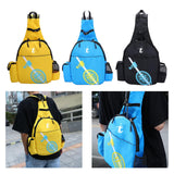 Maxbell Durable Tennis Racquet Bag with Detachable Shoulder Strap for Travel Unisex Yellow