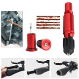 Maxbell Portable Bike Tubeless Tire Repair Kit Fix Puncture or Flat Simple to Use Red