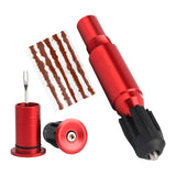 Maxbell Portable Bike Tubeless Tire Repair Kit Fix Puncture or Flat Simple to Use Red