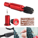 Maxbell Portable Bike Tubeless Tire Repair Kit Fix Puncture or Flat Simple to Use Red