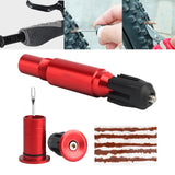 Maxbell Portable Bike Tubeless Tire Repair Kit Fix Puncture or Flat Simple to Use Red