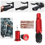 Maxbell Portable Bike Tubeless Tire Repair Kit Fix Puncture or Flat Simple to Use Red