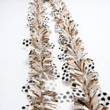 Maxbell Tinsel Garland Reusable with Football Shape for Celebration Reception Wall Gold