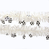 Maxbell Tinsel Garland Reusable with Football Shape for Celebration Reception Wall Gold