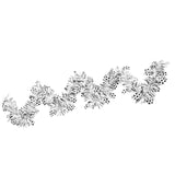 Maxbell Tinsel Garland Reusable with Football Shape for Celebration Reception Wall White