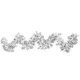 Maxbell Tinsel Garland Reusable with Football Shape for Celebration Reception Wall White