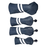 Maxbell Golf Club Head Cover Protective Covers with Tags Long Neck Water Resistant Blue