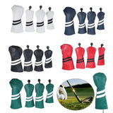 Maxbell Golf Club Head Cover Protective Covers with Tags Long Neck Water Resistant Black