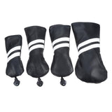 Maxbell Golf Club Head Cover Protective Covers with Tags Long Neck Water Resistant Black