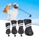 Maxbell Golf Club Head Cover Protective Covers with Tags Long Neck Water Resistant Black