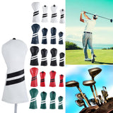 Maxbell Golf Club Head Cover Protective Covers with Tags Long Neck Water Resistant Red