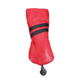 Maxbell Golf Club Head Cover Protective Covers with Tags Long Neck Water Resistant Red