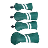 Maxbell Golf Club Head Cover Protective Covers with Tags Long Neck Water Resistant Green