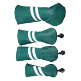 Maxbell Golf Club Head Cover Protective Covers with Tags Long Neck Water Resistant Green