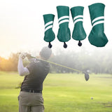 Maxbell Golf Club Head Cover Protective Covers with Tags Long Neck Water Resistant Green