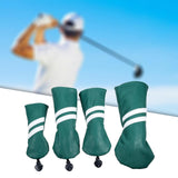 Maxbell Golf Club Head Cover Protective Covers with Tags Long Neck Water Resistant Green