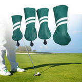 Maxbell Golf Club Head Cover Protective Covers with Tags Long Neck Water Resistant Green