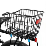 Maxbell Bike Rear Basket with Tail Light Sundries Organizer for Large Capacity