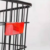 Maxbell Bike Rear Basket with Tail Light Sundries Organizer for Large Capacity