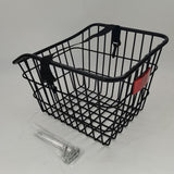 Maxbell Bike Rear Basket with Tail Light Sundries Organizer for Large Capacity