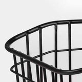 Maxbell Bike Rear Basket with Tail Light Sundries Organizer for Large Capacity