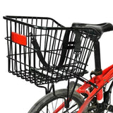 Maxbell Bike Rear Basket with Tail Light Sundries Organizer for Large Capacity