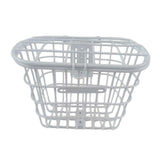 Maxbell Bike Basket Quick Release Front Handlebar Removable for Man Boys Woman Girls White