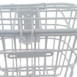 Maxbell Bike Basket Quick Release Front Handlebar Removable for Man Boys Woman Girls White