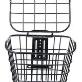 Maxbell Bike Basket Quick Release Front Handlebar Removable for Man Boys Woman Girls Black