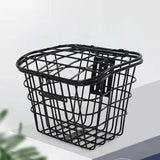 Maxbell Bike Basket Quick Release Front Handlebar Removable for Man Boys Woman Girls Black