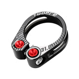 Maxbell Maxbell Aluminum Alloy Bicycle Seatpost Clamp Bike Seatpost Clip for Folding Bikes 31.8mm Black