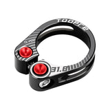 Maxbell Maxbell Aluminum Alloy Bicycle Seatpost Clamp Bike Seatpost Clip for Folding Bikes 31.8mm Black