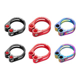 Maxbell Maxbell Aluminum Alloy Bicycle Seatpost Clamp Bike Seatpost Clip for Folding Bikes 31.8mm Black