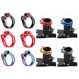 Maxbell Maxbell Aluminum Alloy Bicycle Seatpost Clamp Bike Seatpost Clip for Folding Bikes 31.8mm Black