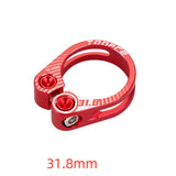 Maxbell Maxbell Aluminum Alloy Bicycle Seatpost Clamp Bike Seatpost Clip for Folding Bikes 31.8mm Red