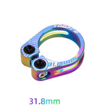 Maxbell Maxbell Aluminum Alloy Bicycle Seatpost Clamp Bike Seatpost Clip for Folding Bikes 31.8mm Colorful