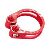 Maxbell Maxbell Aluminum Alloy Bicycle Seatpost Clamp Bike Seatpost Clip for Folding Bikes 34.9mm Red