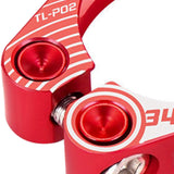 Maxbell Maxbell Aluminum Alloy Bicycle Seatpost Clamp Bike Seatpost Clip for Folding Bikes 34.9mm Red