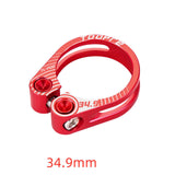Maxbell Maxbell Aluminum Alloy Bicycle Seatpost Clamp Bike Seatpost Clip for Folding Bikes 34.9mm Red